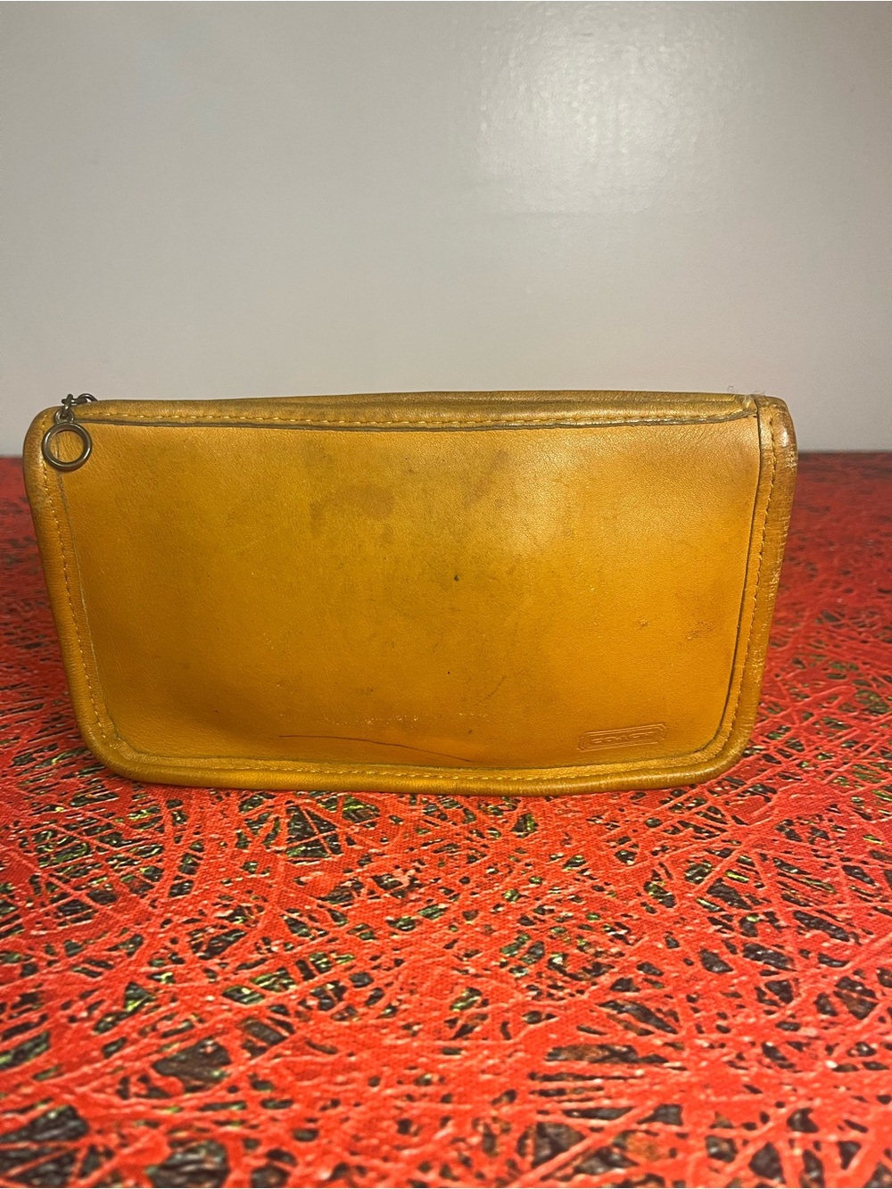 Vintage Coach Chunky Pouch Case Cosmetic Bag